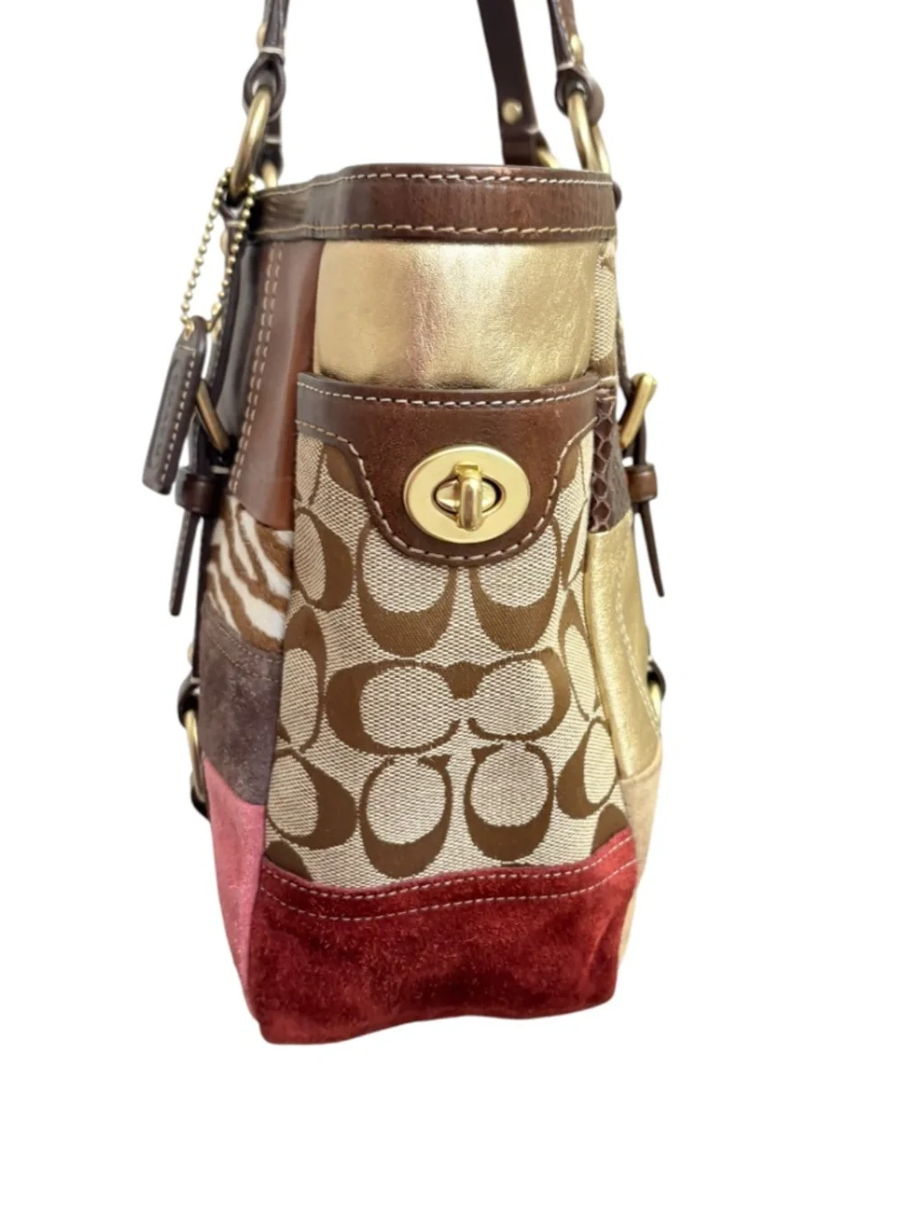 Coach 10437 vintage y2k rare limited edition holiday patchwork bag